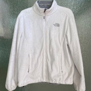 North Face women’s fleece fuzzy full zip jacket